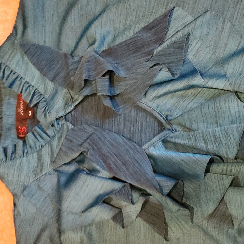 Ruffled front blouse